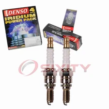 2 pc DENSO 5401 Iridium Power Spark Plugs for IY27 Ignition Wire Secondary eq