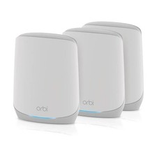 Netgear Orbi Tri-Band Mesh Wifi 6 System AX5400 RBK763S 3 Pack 7500 sq ft