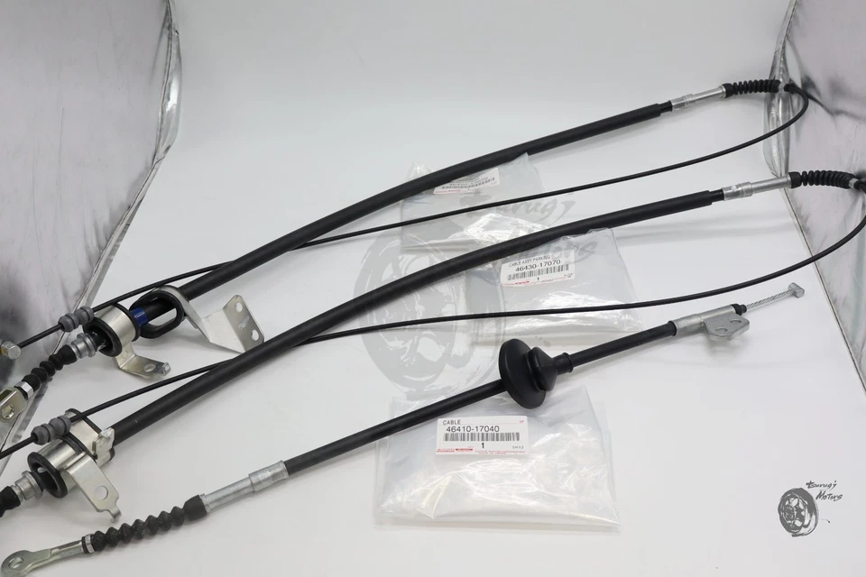 TOYOTA Genuine 1991/12- MR2 SW20 SW21 Parking Brake & Handbrake Cable 3 Set New - Image 2 of 4