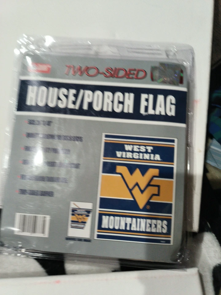 West Virginia Mountaineers 28x40 Two Sided Banner Flag Yard House Sign  - Image 2 of 4