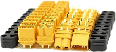 40 Pcs Amass XT60H Connector Plug Male/Female Gold Plated with Protective Shell