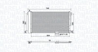 Magneti Marelli Kondensator Klimaanlage 350203738000 FüR Mercedes Klasse W203