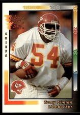 1992 Wild Card Tracy Simien Rookie Kansas City Chiefs #319. rookie card picture