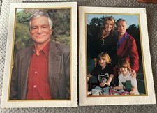Playboy's Hugh Hefner Portrait Seasons Greetings Card Signed by Hefner