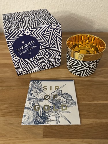 Sieger by Fürstenberg Sip of Gold Champagnerbecher - 24k vergoldet, NEU.
