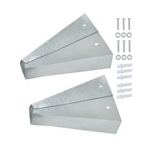 2 Pack Medium Chicken Cone Poultry Restraining Cone For Birds Galvanized Steel