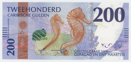 Curacao & Sint Maarten 200 Gulden 31-3-2025 Pick 5 UNC Uncirculated Banknote