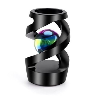 Kinetic Spinning Desk Toy, Metal Fidget Spinner Stress ADHD Relief Anti Black