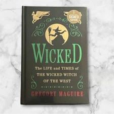 Wicked Collector’s Edition Signed Autographed Gregory Maguire Book  New Sealed
