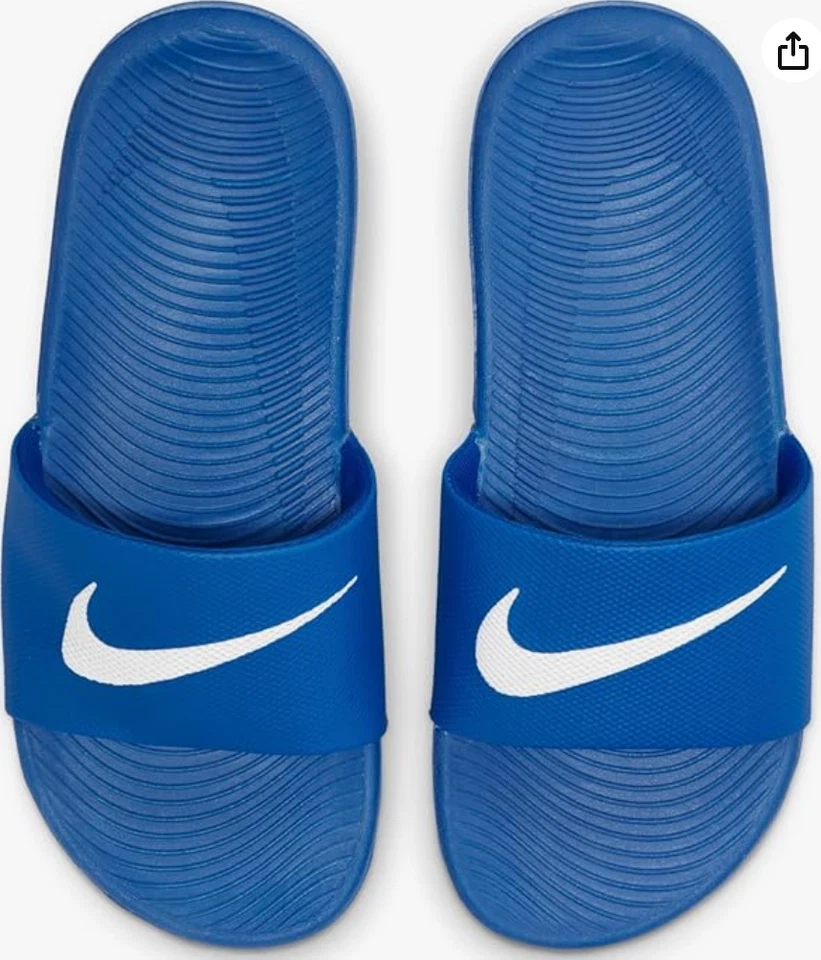 Nike Niños Slide Azul Hyper Cobalt Blanco Niños talla 4Y Foto 2 de 3