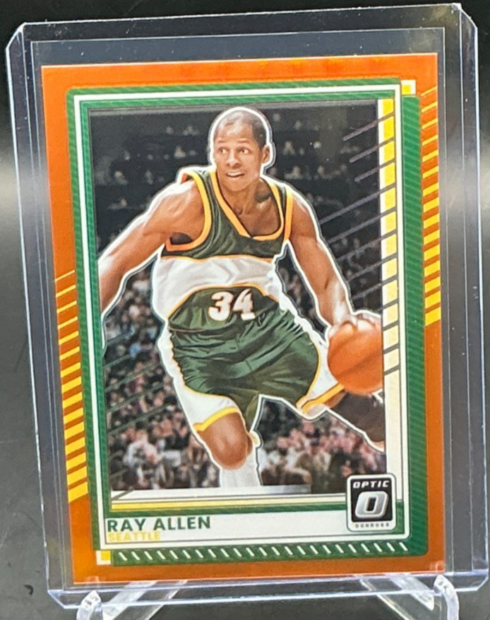 2025/26 Panini Donruss Basketball Orange Optic Holo RAY ALLEN 170/175