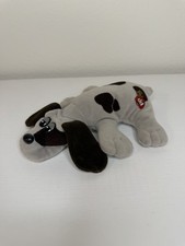 Vintage Pound Puppies Tonka Grey Brown Spotted Plush 8  1985