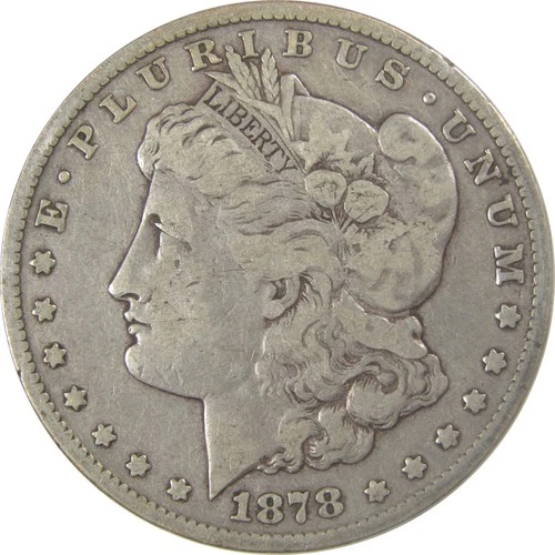 1878 CC Morgan Silver Dollar F Fine $1 Coin Collectible SKU:I24815