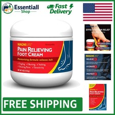 Natural 4 oz Foot Pain Relief Cream with Eucalyptus for Hydration  Comfort