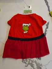 DR SEUSS RED THE GRINCH PET DRESS LARGE G18