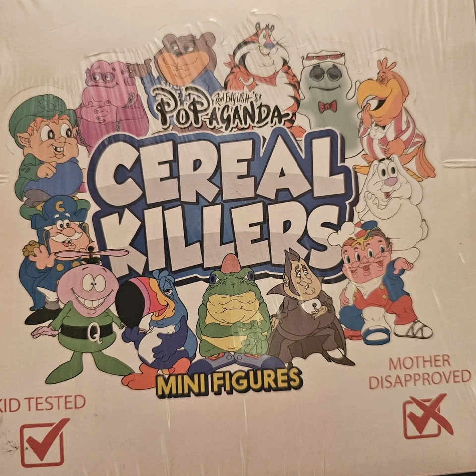 "JUEGO COMPLETO Cereal Killers Estuche Completo 12 Figuras de Vinilo 3"" Popaganda Ron Inglés" Foto 2 de 4