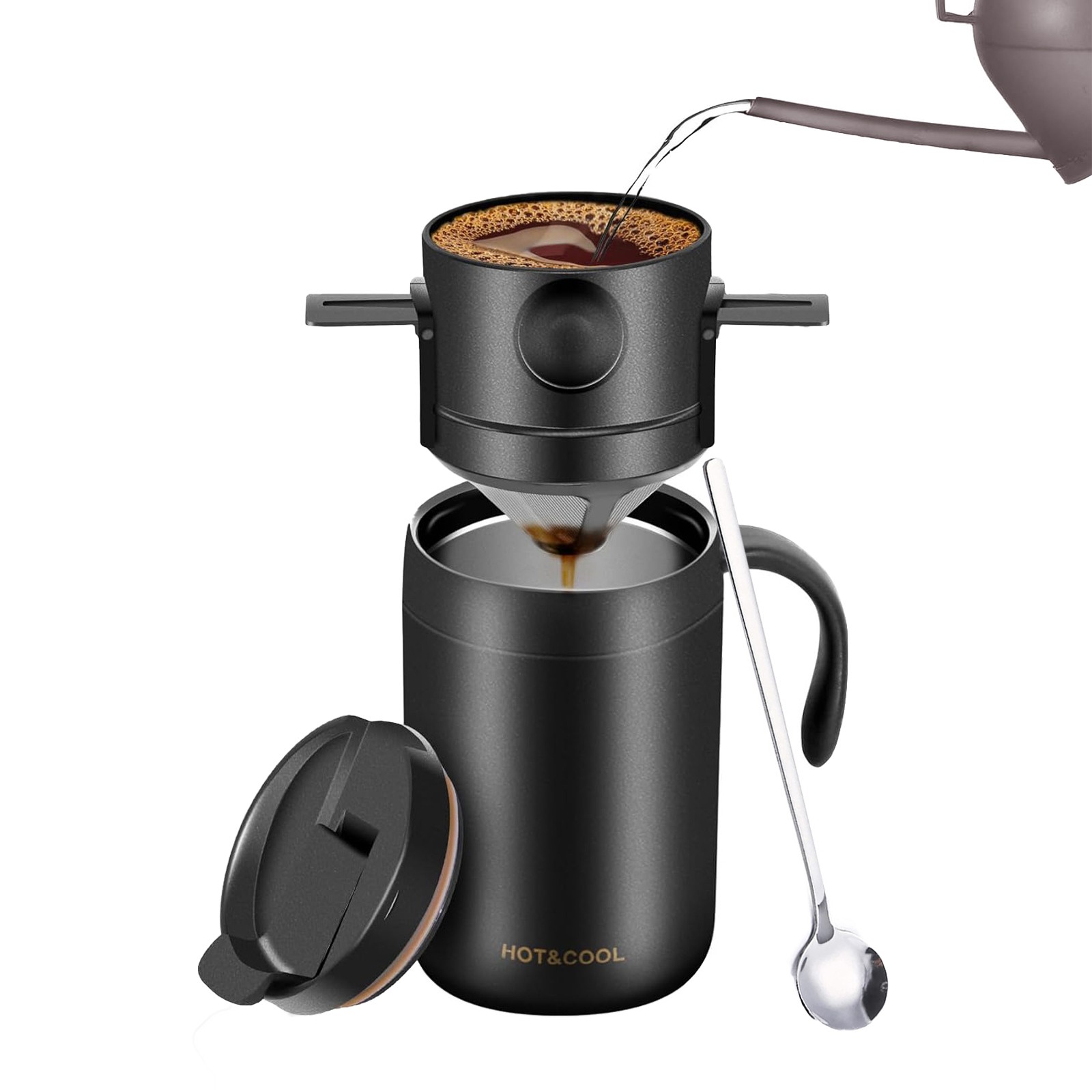 Camping Coffee Maker Pour Over Coffee Maker Drip Coffee Pot Portable Coffee Set