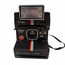Vintage 1983 Polaroid One Step Plus Instant Land Camera With Q Light Flash