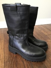 Steve Madden Devotion Women s Leather Boot Black Size 8M