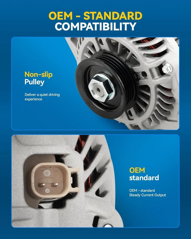 Alternador de 100 amperios para 11230 Chrysler PT Cruiser 2006 2007 2008 2009 2010 2,4 L Foto 4 de 4