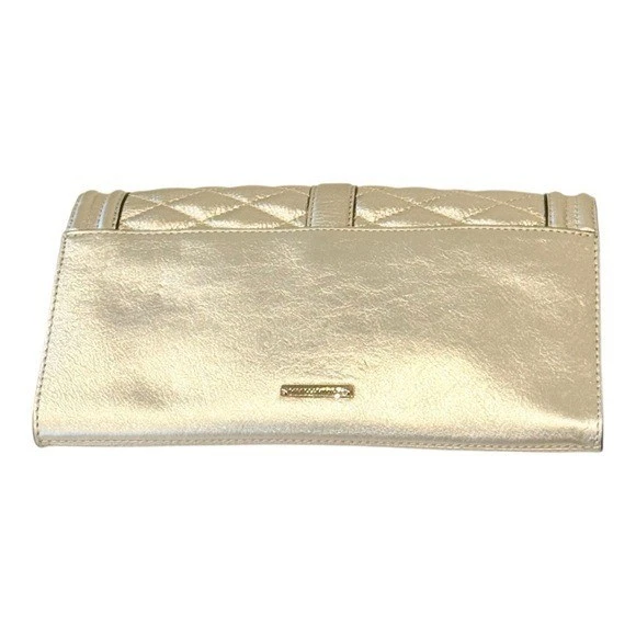 Bolso Bandolera Bolso de Hombro REBECCA MINKOFF Cuero Acolchado Love Peltre NUEVO Foto 3 de 4