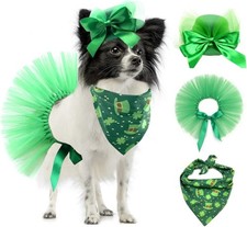 Vehomy Pet Dog Saint Patrick's Day Costume - Green Dog Top Hat Dog Saint Patrick