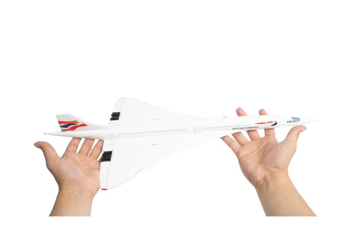 SkyMarks Elite British Airways Concorde 1/100 Scale Resin Display