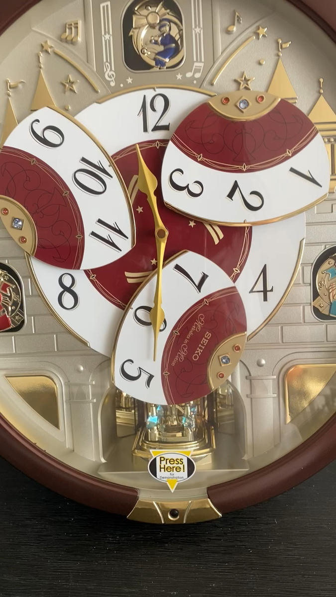 Swarovski Crystals Seiko Special Coll. Edition Clock with Melodies