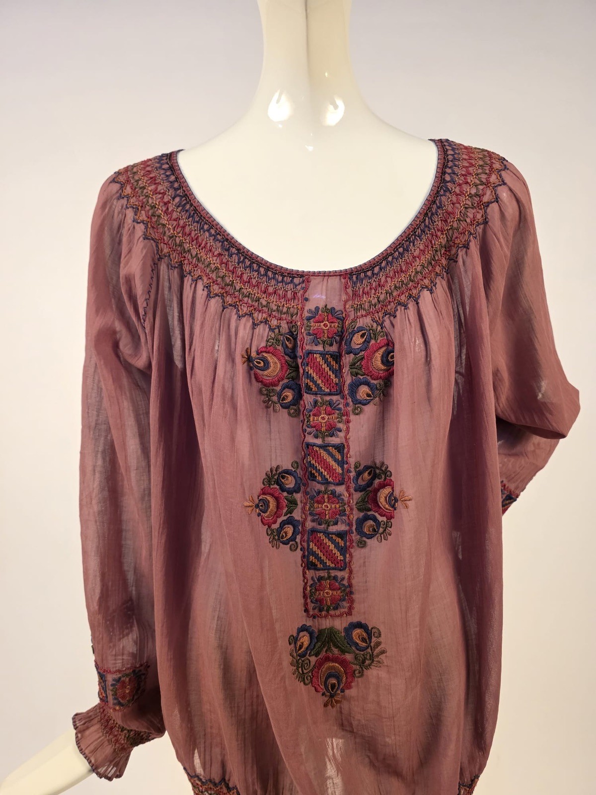 BEAUTIFUL BOHEMIAN 1930’S HAND EMBROIDERED HUNGAR… - image 2