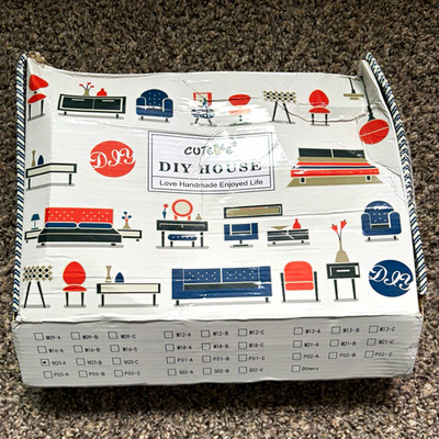 CUTEBEE Dollhouse DIY Kit 1:24 M25-A 2-Story 6 Rooms