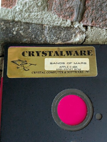 Sands of Mars APPLE II IIE IIC IIGS Crystalware Complete w/ Manual - Picture 2 of 5