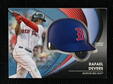 2022 Topps Series 2 Batting Helmet Commemorative Relics Blue Rafael Devers 1cx3