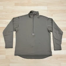 Polartec Half Zip Pullover Mens Large Mid Weight Cold Weather Gen III Base Layer