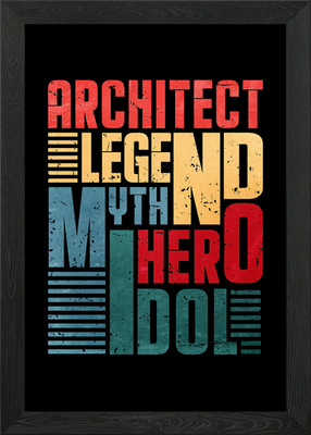 Architekt Legende Mythos Held gerahmtes Wandbild Poster Leinwanddruck Bild