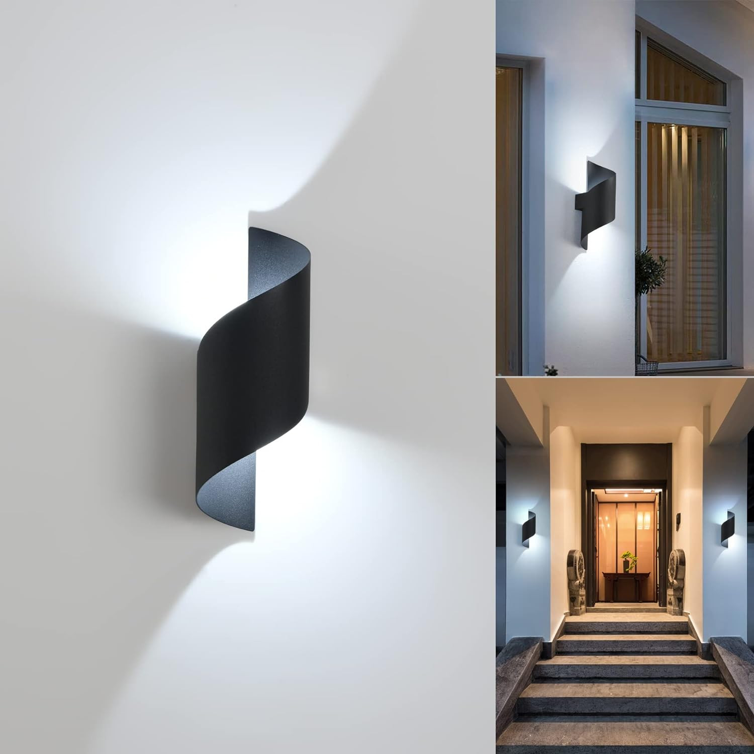 Lampada Da Parete per Interni Ed Esterni, 10 W, 6000 K, Luce Bianca Fredda, Mode