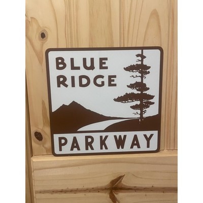 Blue Ridge Parkway Road Sign Travel Virginia North Carolina Mountains 