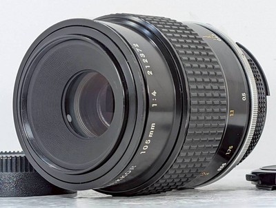 [Exc+5] Nikon Ai Micro-NIKKOR 105mm f/4 MF Macro Telephoto Lens from JAPAN
