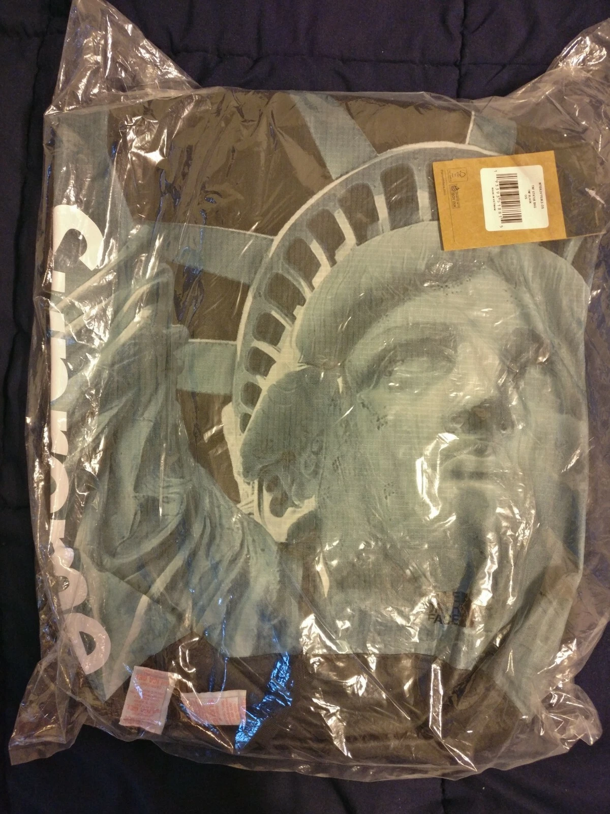 Sac à dos étanche Supreme x The North Face Statue Of Liberty noir 100 % authentique