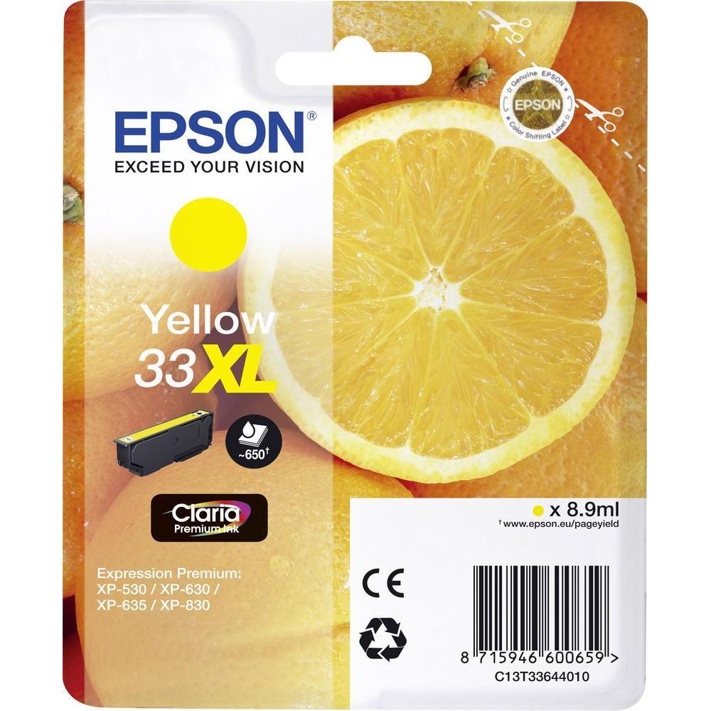 Encre Epson 33XL jaune T3364 haute performance pour des impressions couleur durables