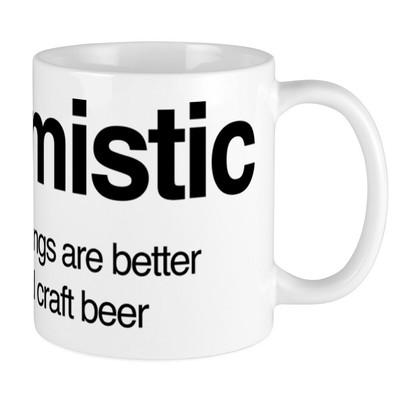 CafePress Hoptimistic 11 oz Ceramic Mug (159364021)