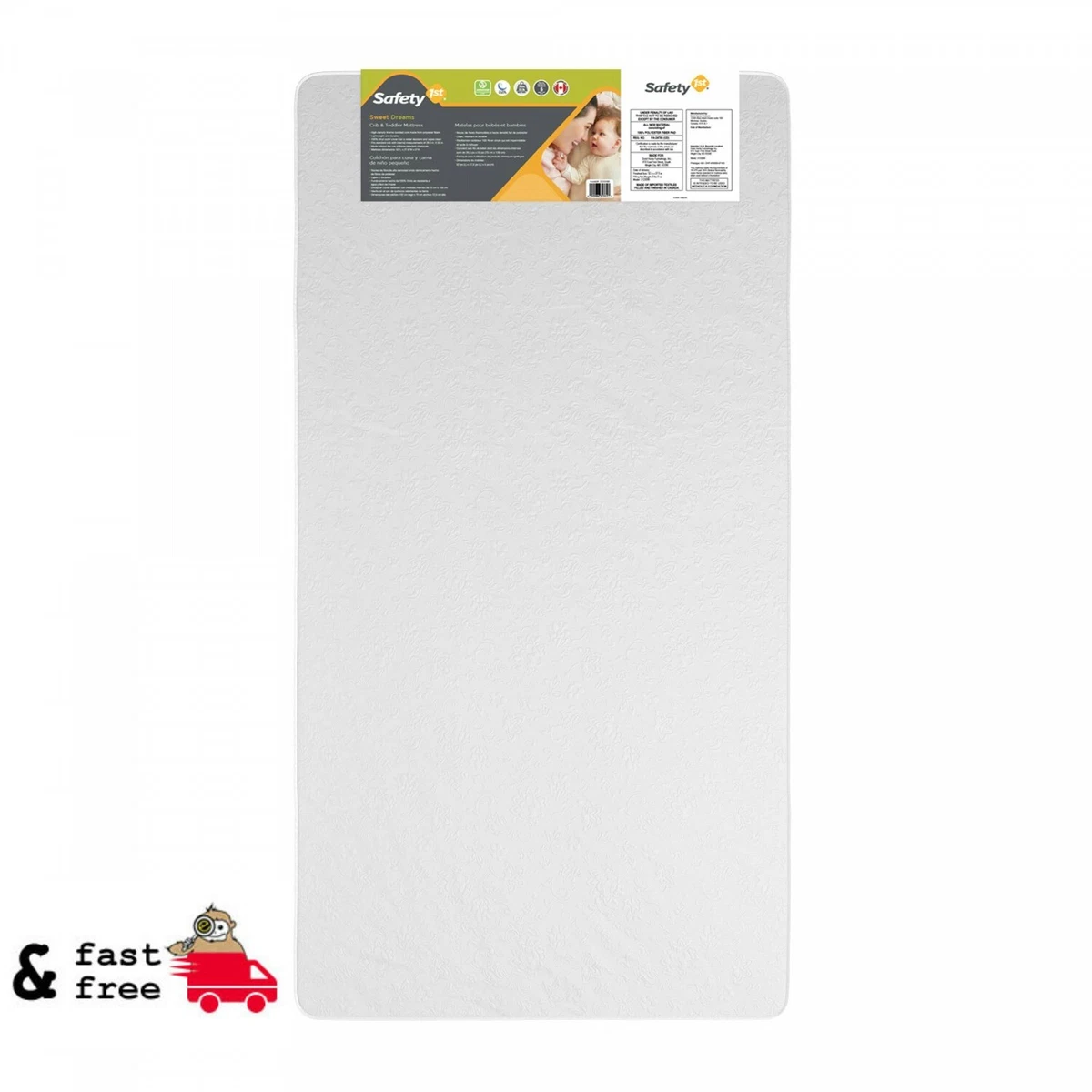 Safety 1st sweet dreams crib and 2024 toddler mattress