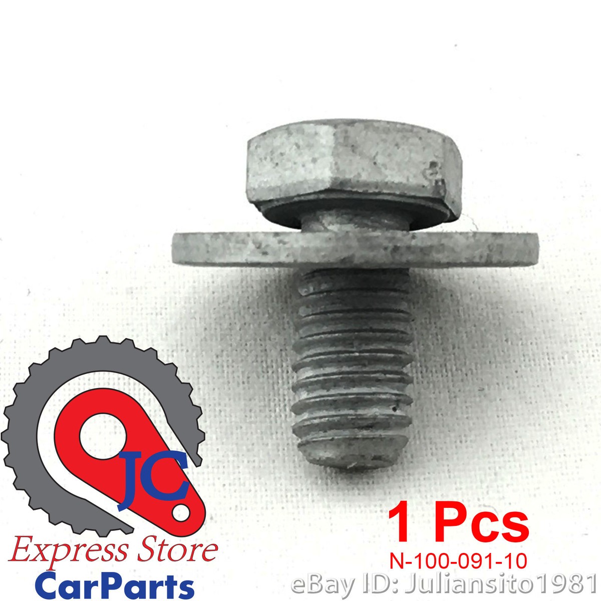 N10009110 VOLKSWAGEN GENUINE OEM JETTA FENDER LOWER HEX BOLT M6X12