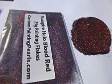Vampire Blood Red Halo Holographic Flakes Lacquer Urethane Acrylic 