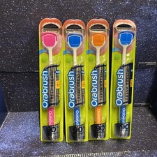4 X Orabrush Tongue Cleaner Scraper Dental Hygiene Oral Health - Free Shipping