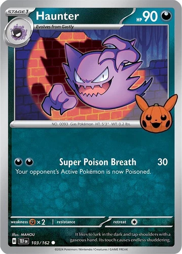 Haunter 103/162 Trick or Trade Booster Bundle 2024