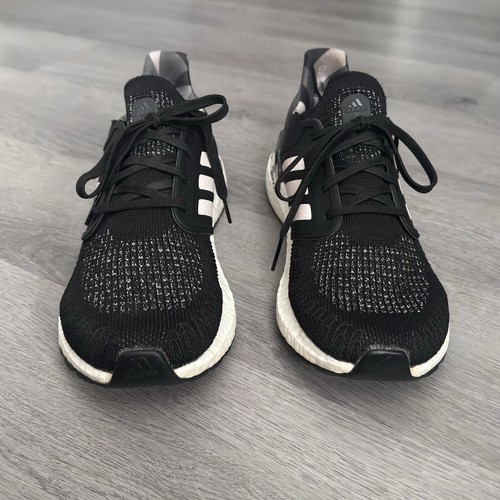 Adidas UltraBoost 20 Running Shoes Sneakers Women’s Size 8.5 Black Pink Tint - Picture 2 of 12
