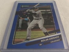 2021 Donruss Baseball Nolan Arenado Colorado Rockies Holo Blue Parallel #146
