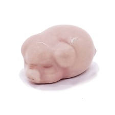 Piggy Sleepy Ceramic Miniature Cute Tiny Pig Figurines Animal Collectibles Gifts