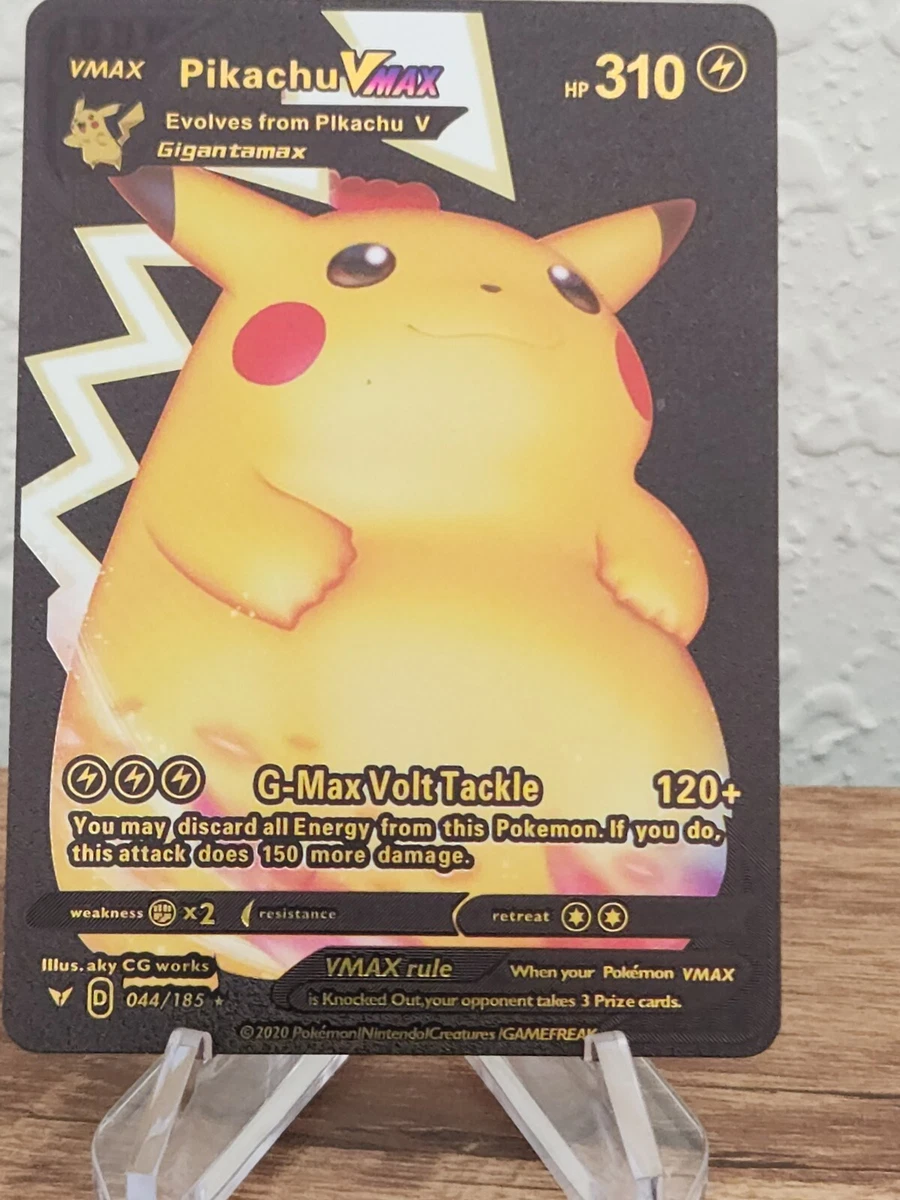 Pikachu VMax Gigantamax Silver Foil Pokemon Card 310hp