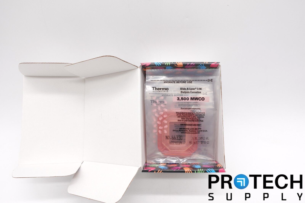 10/Pk Thermo 66330 Slide-A-Lyzer 3.5K Dialysis Cassette NEW with